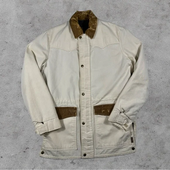 Vintage Walls 90s Western Style Workwear Canvas Jacket - Picture 1 of 9